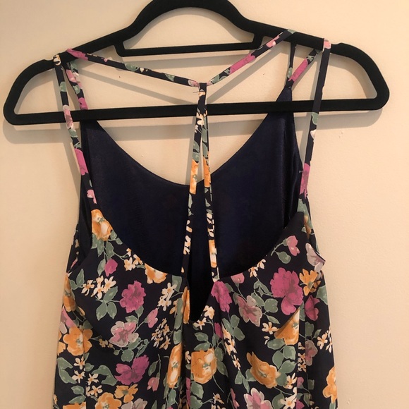 Tobi Blue Flower Sleeveless Dress - Picture 4 of 6